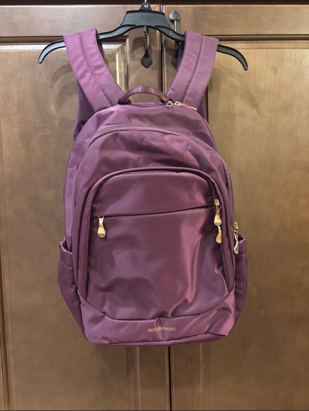 Light Flight Purple Backpack with Gold Hardware